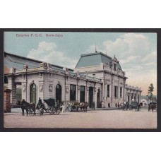 ESTACION DE FERROCARRIL ANTIGUA TARJETA POSTAL JUJUY